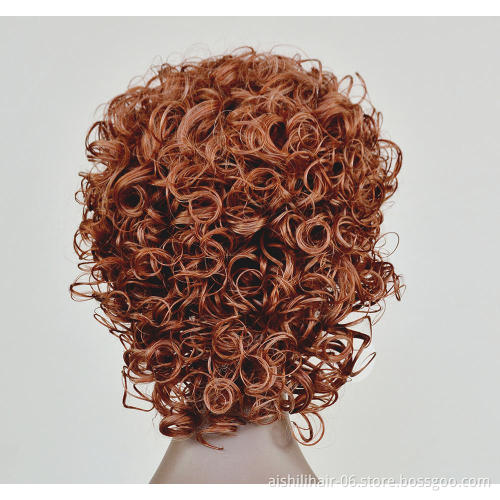 Aishili cheap wholesale afro kinky curly hair body wave deep big curly wave synthetic wig